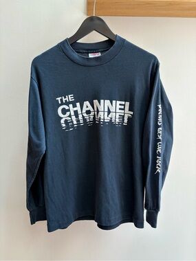 The Channel VTG late 80s black “Boston’s Best Live Rock” longsleeve shirt M Punk